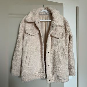 Knox Rose off-White Sherpa Coat